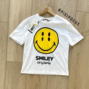 ZARA SMILEY HAPPY COLLECTION GRAPHIC TEE SHIRT